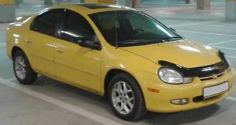 Дефлектор капота (мухобойка) DODGE Neon с 2000-2005 г.в. (Додж Неон) Вип Тюнинг