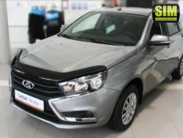 Дефлектор капота (мухобойка) Lada (ВАЗ) Vesta SD/SW 2015- (Лада Веста) SIM